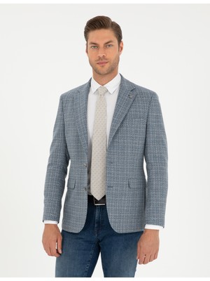 Pierre Cardin Erkek Saks Slim Fit Ceket 50291954-VR032