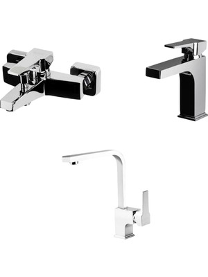 Newarc Aqua Lavabo, Banyo, Evye Batarya Set 941511-941521-941881L