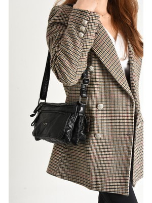 Baginn Y.s.deri Kadın Çapraz Askılı Postacı Çanta Vegan Omuz Çantası 22*13 cm Suni Deri Bayan Çantası