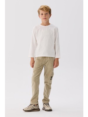 Bikkembergs Bg Store Erkek Çocuk Beyaz T-Shirt