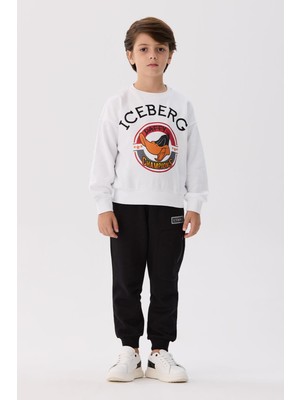 Iceberg Bg Store Erkek Çocuk Beyaz Sweatshirt
