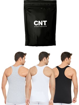 Cnt 3'lü Erkek Ribana Likralı Sporcu Rambo Atlet Premium Kutulu