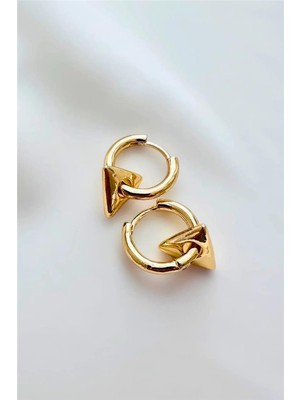 Metal Üçgen Halka Küpe