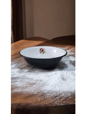 Emaye Hamur Legeni Salata Köfte Kısır Karıştırma Kabı Derin Tabak 36 cm