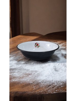 Emaye Hamur Legeni Salata Köfte Kısır Karıştırma Kabı Derin Tabak 40 cm