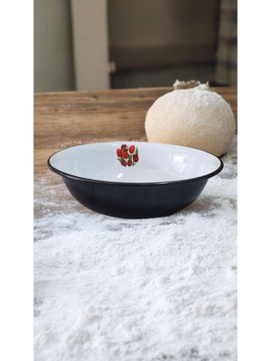 Emaye Hamur Legeni Salata Köfte Kısır Karıştırma Kabı Derin Tabak 36 cm