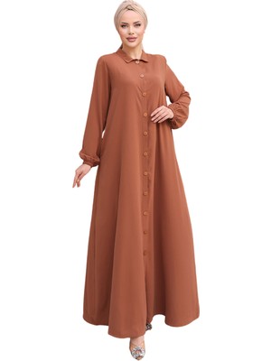 Nissra  Tam Boy Düğmeli Ferace NSR500001