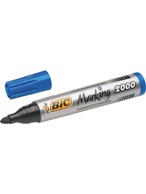 Bic Marker Mavi 2000 Yuvarlak Uçlu Permanent Markör 12'li Kutu