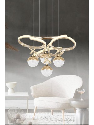 Eray Aydınlatma 9278-50 Sr 4 Toplu Gold Led Avize