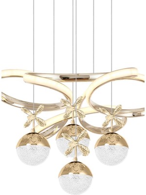 Eray Aydınlatma 9278-50 Sr 4 Toplu Gold Led Avize