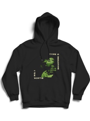 The Fame Type O Negative, Black No.1, Rock Metal Müzik Grubu Pamuklu Kapüşonlu Sweatshirt Hoodie