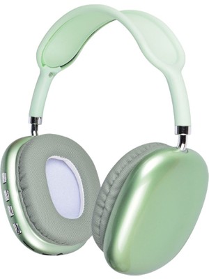 ZORE P9 Hi-Fi Ses Kalitesi Ayarlanabilir ve Katlanabilir Kulak Üstü Bluetooth Kulaklık – Yeşil