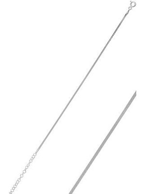 Söğütlü Silver Gümüş 14 mm Kalınlığında İtalyan Yassı Bileklik