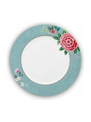 Pip Studio Blushing Birds Mavi Porselen Yemek Tabağı 26,5 Cm