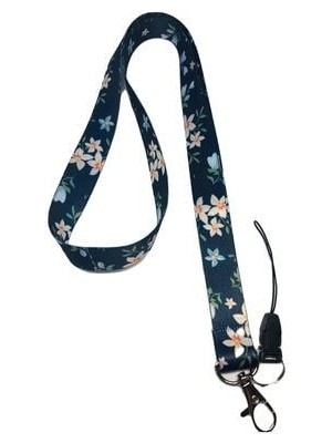 Stormistoretr Çiçek Desenli Boyun Askı Ipi Yaka Kartı Askısı