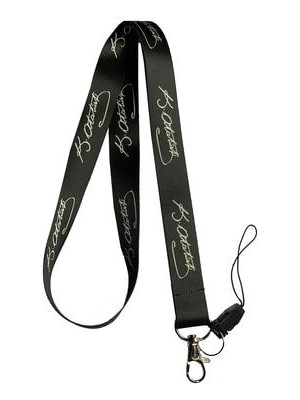 Stormistoretr Atatürk İmza Desenli Boyun İpi Yaka Kartı