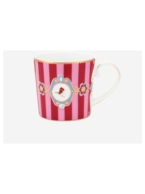 Pip Studio Love Birds Kırmızı Pembe Porselen Kupa 150 Ml