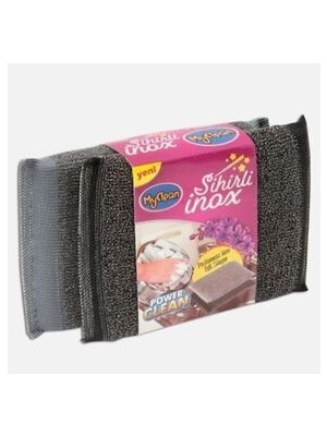 Myclean 2'li Sihirli Inox Paslanmaz Telli Sünger Kokusuz Temizlik Özelliği ile Güçlü Performans