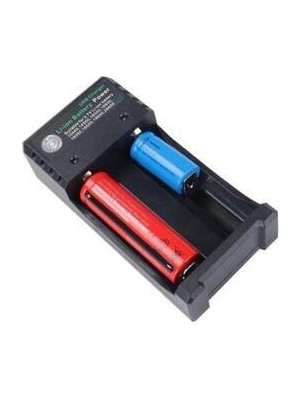 Hasyılmaz 2 Yuvalı 3.7V Li-Ion Pil Şarj Aleti - 18650,26650,10440,14500,16340,16650,18350,18500 Pil Şarj Aleti - BH-042100-02U