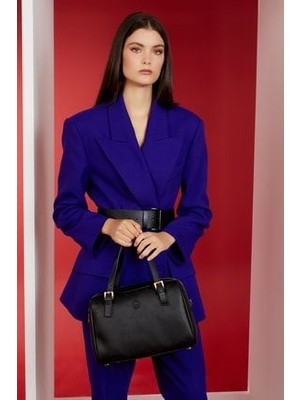 Pierre Cardin Kadın Küçük Alfabe Siyah Omuz Çantası 05PO22Y1532-KAL S