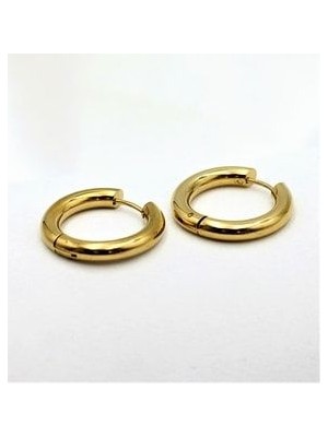 Gold Cerrahi Çelik Kararmaz Spor 12 MM Halka Küpe-ÇEHAKÜ32