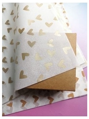 10 Adet Kalpli Desenli Gold Renk Pelur Kağıdı (50x70 cm) - Kırtasiye Ürünleri