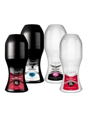 Avon Onduty Invisible ve Max Protection Kadın Erkek Rollon Paketi