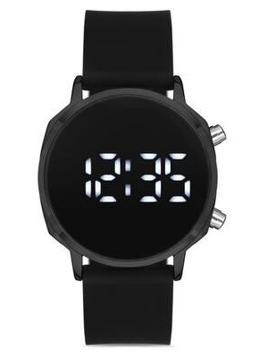 Aqua Di Polo 1987 Unisex Dijital Siyah Silikon Kol Saati Suya Dayanıklı Metal Kasa