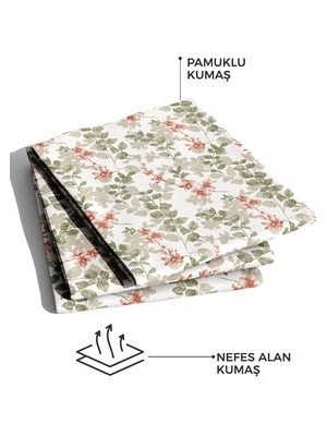 Elart Pamuk Pike Çift Kişilik Flores Pudra