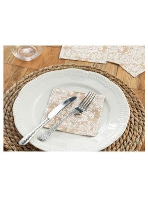 English Home Romantic Toile Kağıt 20'li Kağıt Peçete 25 x 25 cm Bej