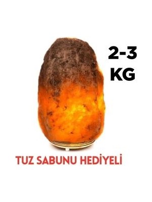 SETA Çankırı Kaya Tuzu Tuz Lambası 2-3 kg Tuz Sabun Hediyeli