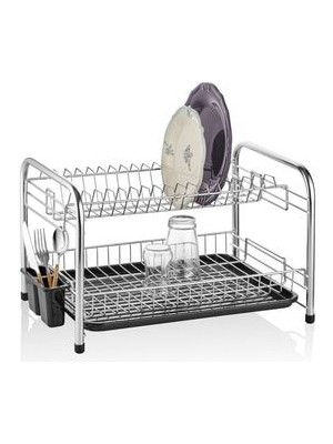 Krom Çift  Katlı Bulaşıklık