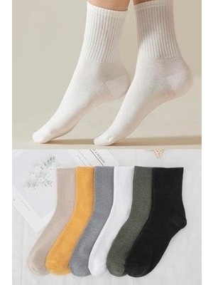 Bgk Unisex 6 Çift Düz Tenis Çorap