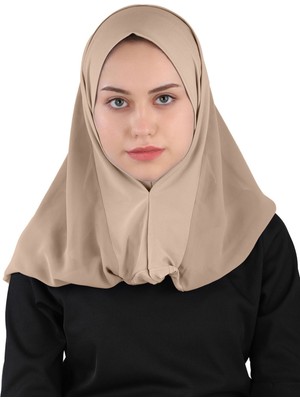 Ecardin Mary Sandy Şifon Şal - St 550 Açık Vizon