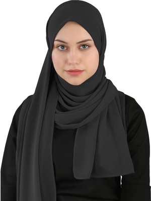 Ecardin Sandy Pratik Şifon Şal - St 120 Siyah