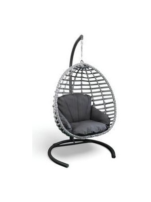 Monalin Home Garden Sofya Classic Rattan El Örgüsü Bahçe & Balkon & Teras Salıncağı