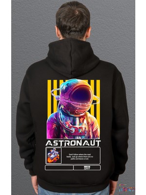 Bumeta Astronot Astronaut Sweatshirt Unisex Kapüşonlu Hoodie