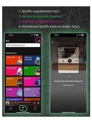 BK Kişiye Özel Fotoğraflı Spotify Barkodlu Plak -2