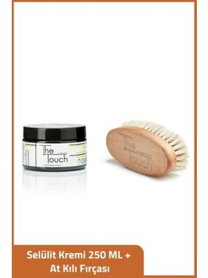 The Touch By Seda Altın Selülit Kremi 250 ml At Kılı Fırçası ile Etkili Vücut Bakımı Unisex Kullanım