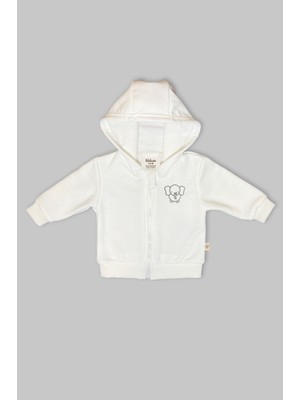 Lilalinda Bebek/çocuk Nakış Detaylı Fermuarlı Sweatshirt