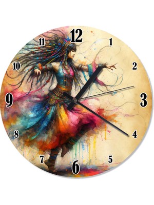 Tablomega Balerin Tasarım Duvar Saati