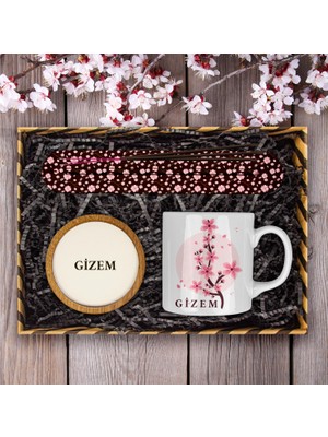 Ejoya Kişiye Özel Tasarım Kupa & Bardak Altlığı & Tütsü Kayığı Hediye Kutusu 114038