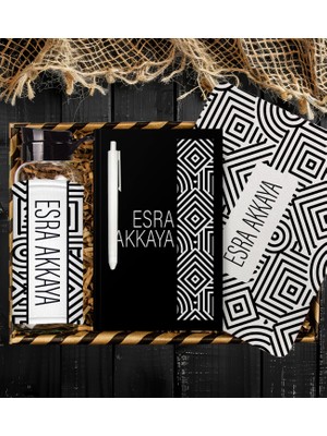 Ejoya Kişiye Özel Defter Kalem Matara ve Mousepad Ofis Hediye Seti 94461