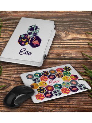 Ejoya Kişiye Özel Defter Kalem ve Mousepad Ofis Hediye Seti 94404