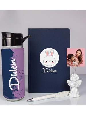 Ejoya Kişiye Özel Defter Kalem Matara ve Fotoğraflı Notluk  93569