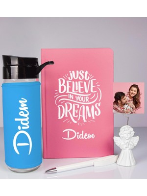 Ejoya Kişiye Özel Defter Kalem Matara ve Fotoğraflı Notluk  93523