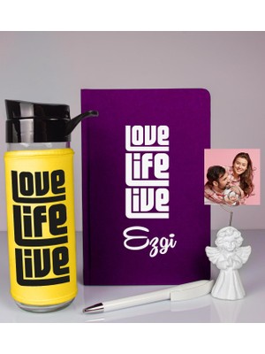 Ejoya Kişiye Özel Defter Kalem Matara ve Fotoğraflı Notluk  93517