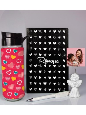 Ejoya Kişiye Özel Defter Kalem Matara ve Fotoğraflı Notluk  93543