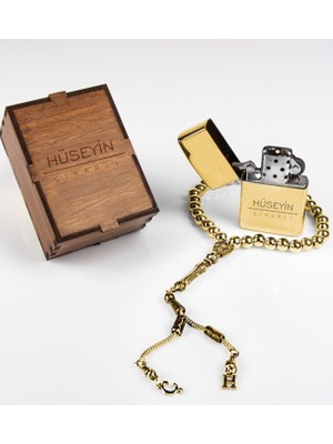 Ejoya Kişiye Özel Kutuda Tespih ve Çakmak Erkek  106914