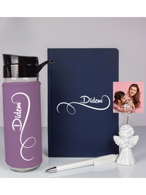 Ejoya Kişiye Özel Defter Kalem Matara ve Fotoğraflı Notluk  93553